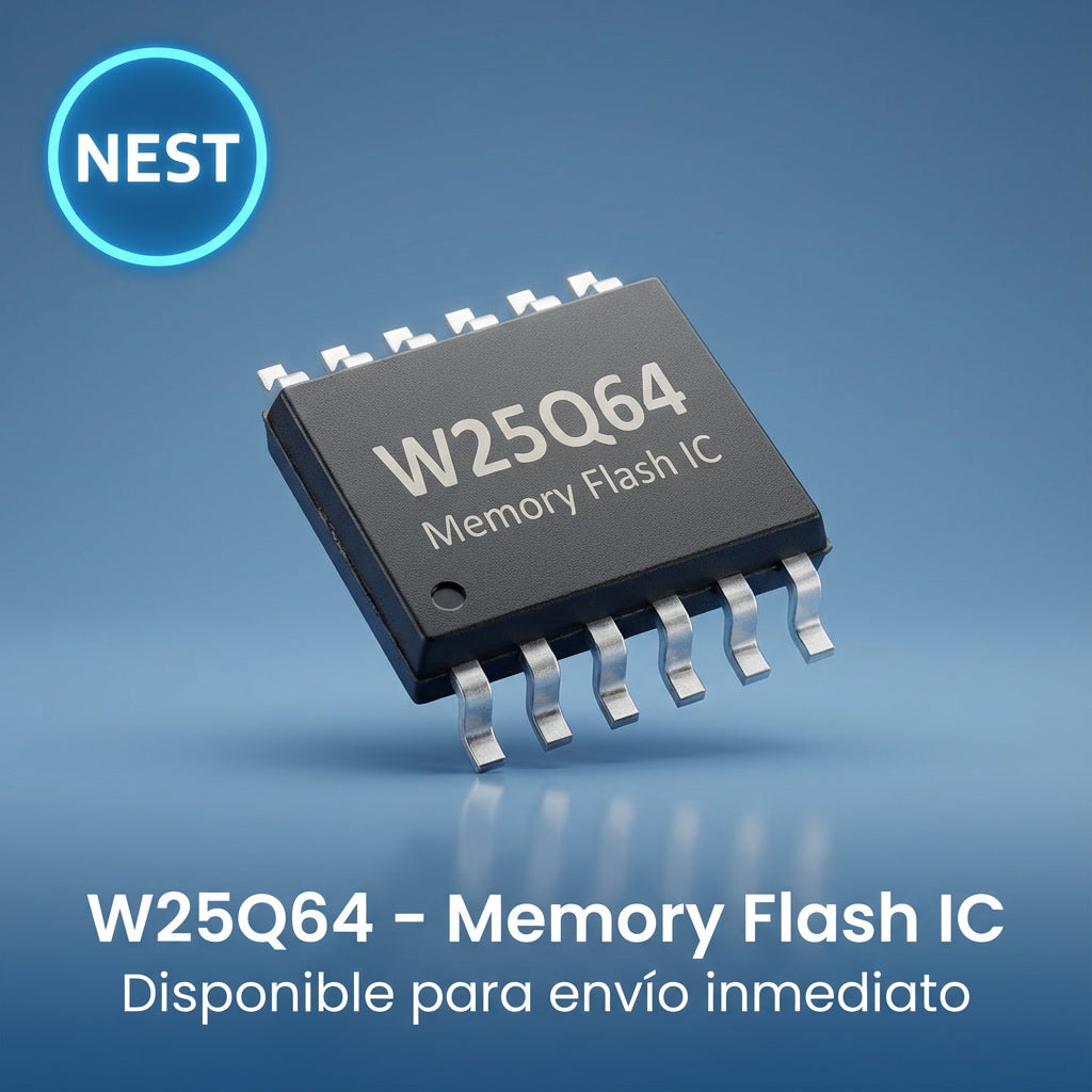 Winbond W25Q64JV – Chip de Memoria Flash de 64Mbit