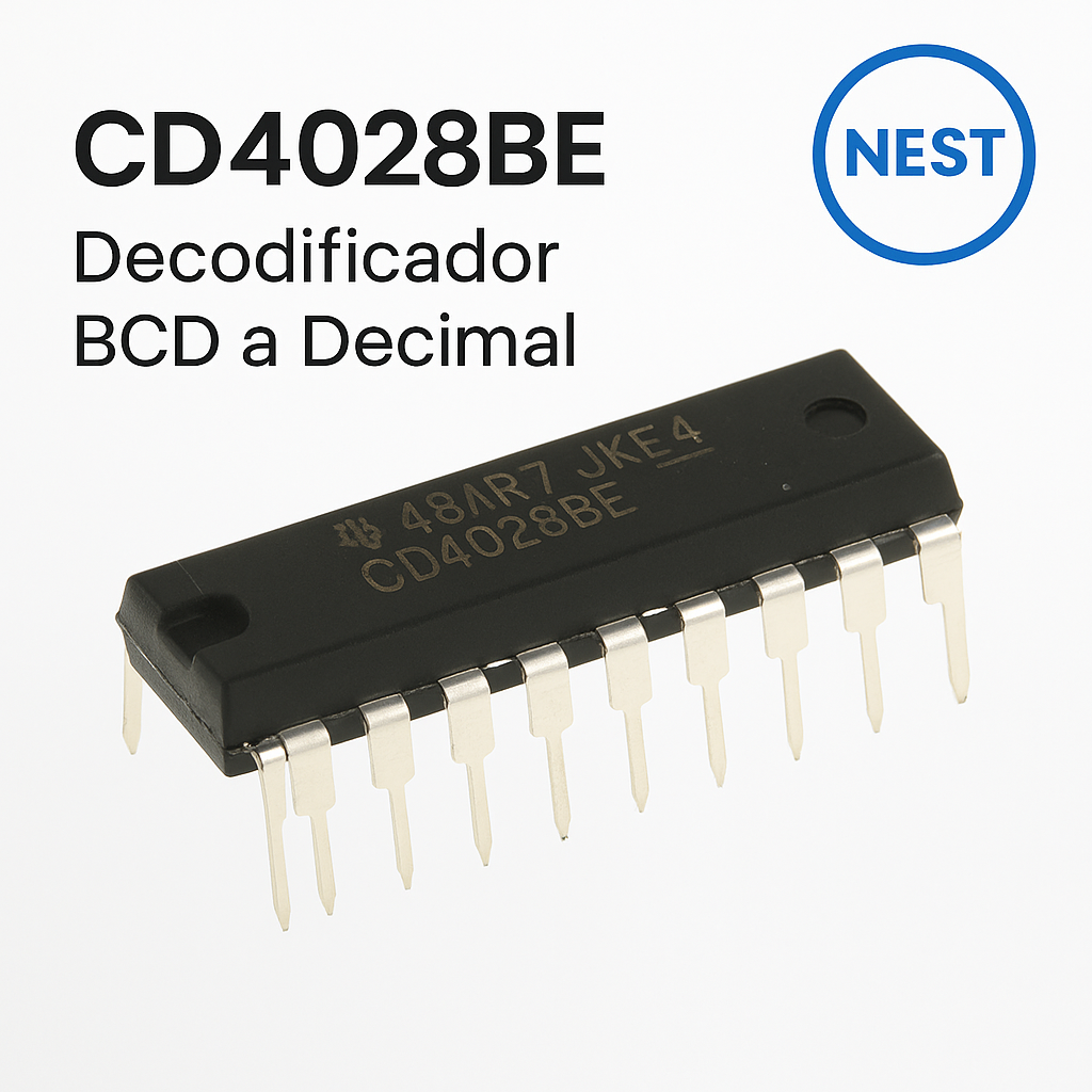 CD4028BE – Decodificador BCD a Decimal