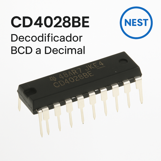 CD4028BE – Decodificador BCD a Decimal